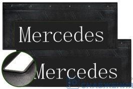 Брызговик 270х660 узкий MERCEDES со светоотражающей белой основой 1150/1-АТ37873