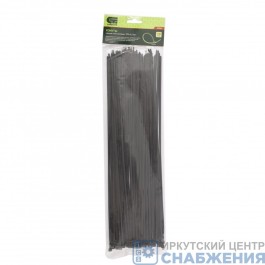 Хомуты 370х3.6мм, пластмассовые, черные (уп.100), СИБРТЕХ 45562