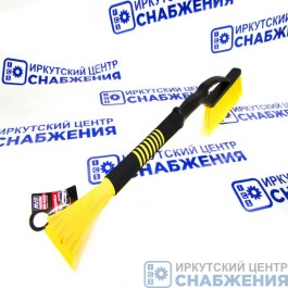 Щетка-сметка для снега со скребком, 660мм мягкая ручка,распушенная щетина AVS A78469S/WB-6325