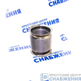 Металлорукав КАМАЗ ЕВРО-4,5, 6520, 65201, 6460, 5460 L=160мм, D=115мм с выхлопом вверх нержавеющая сталь МЕТАЛЛОКОМПЕНСАТОР 000.4859.403.000