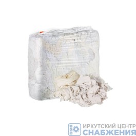 Ветошь обтирочная лоскутная крупная (белый трикотаж) (уп.10кг) 1634820 (цена за1кг)