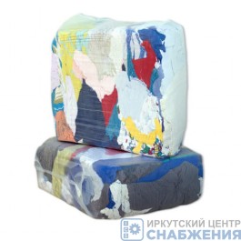 Ветошь обтирочная лоскутная крупная (цветной трикотаж) (уп.10кг) 549602 (цена за1кг)