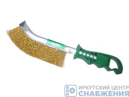 Щетка 1-рядная металлическая с пластмассовой ручкой АВТОТОРГ АТ35900/KR-6680