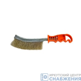 Щетка 1-рядная металлическая с пластмассовой ручкой (уп.12) SPARTA 748505