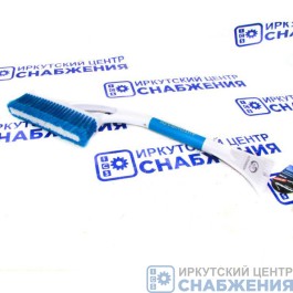 Щетка-сметка для снега со скребком, 600мм с мягкой ручкой Снежная королева AUTOVIRAZH AV-2124