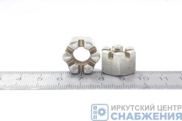 Гайка М 10х1.25 корончатая привода сцепления КАМАЗ БелЗАН (уп.50) (кл.пр 6) 1/7920-119