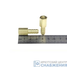 Штуцер М6х1.0 шланг 8мм ВР (уп.5) СШВ8М6