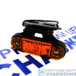Фонарь габаритный LED-3 ЯРКОН желтый с кронштейном 12/24V АС-1001.1224-03.02