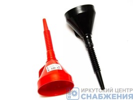 Воронка для бензина 140мм, пластик гибкий наконечник