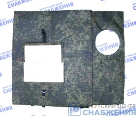 Утеплитель капота КАМАЗ стар.обр. под круглые фары синий/хаки UEZ 5320-3914010