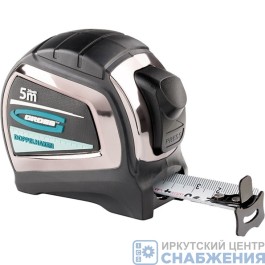 Рулетка, 5мх25мм, двухсторонний зацеп, 2-х стороняя шкала GROSS, 31124