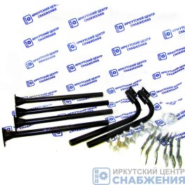 Крепление крыла (кронштейн) с пластинами (6пр) для спаренного крыла 17001-3