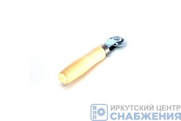 Ролик-раскатка для шиномонтажа с узким роликом 3мм деревянная ручка EVERWINNER RT-008A