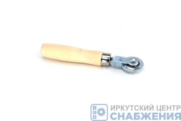 Ролик-раскатка для шиномонтажа с узким роликом 5мм деревянная ручка EVERWINNER RT-008C