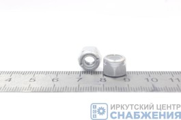 Гайка М 6х1.0 с нейлоновым кольцом БелЗАН (уп.100) (кл.пр 6) 1/25742-118