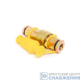 Разъем пневматический М22/М16 FER-RO желтый с заглушкой, АТ12370