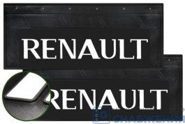 Брызговик 270х660 узкий RENAULT со светоотражающей белой основой 1155/1-/АТ37874