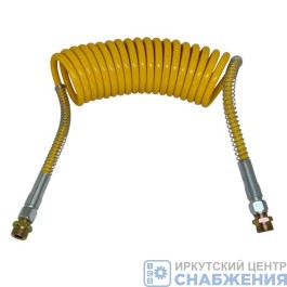 Шланг п/прицепа спиральн.воздушн.М22 L=5.5м (желтый) ТОП АВТО НН-063-М22-5,5М-РА:60PCS