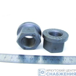 Гайка М 24х2.0 H-24 стремянка передней рессоры МАЗ с насечкой MEGAPOWER 900-00-034