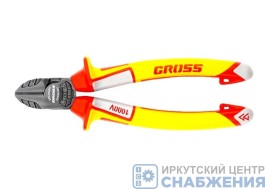 Бокорезы 180мм диэлектрические рукоятки до 1000В, GROSS 17582