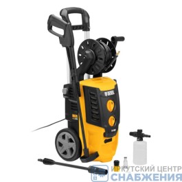 Моечная машина 2200Вт, 180 бар, 380л/ч высокого давления, с барабаном DENZEL R-180D 58239