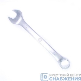 Ключ комбинированный 24мм CrV матовый хром MATRIX 15119