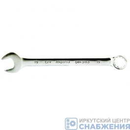 Ключ комбинированный 19мм CrV матовый хром MATRIX 15115