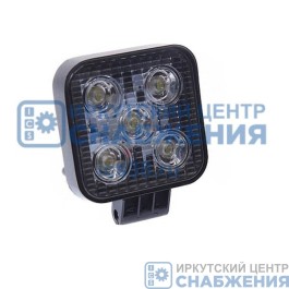 Фара противотуманная OFF-Road 5диодов 20W квадрат рассеиваемый свет 85*85*38мм 12-24V MEGAPOWER
