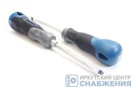 Отвертка SL6.5x100мм S2 трехкомпонетная рукоятка GROSS 121166