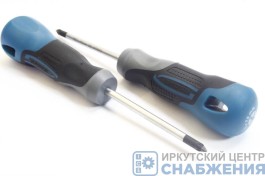 Отвертка PZ1.0x75мм S2 трехкомпонетная рукоятка GROSS 12156