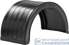 Крыло заднее пластиковое 630-К грузовое (двускатное) рифленое 260 R508 9-11; R20; 12/80 R20 КАМАЗ, ГАЗ, ЕВРО ПОЛУПРИЦЕПЫ R-630мм ПЕТРОПЛАСТ PPL-60503123