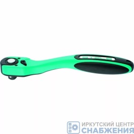 Ключ-трещотка 3/8", 72зуба, с быстрым сбросом, 2-х ком.рукоятка STELS 14029