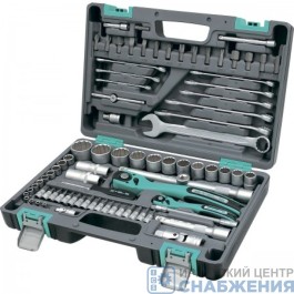 Набор инструмента, 12гр. 1/2", 82 предм, 12 гранные головки STELS 14117