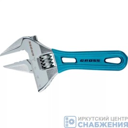 Ключ разводной, 160мм, CrV, укороченная ручка GROSS 15566