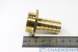 Штуцер 3/4"НР-1"НР для садового шланга DENZEL 97272