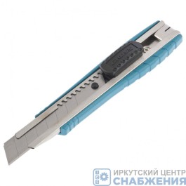 Нож, 160 мм, выдвижное лезвие металл. направляющая, клипса для ремня GROSS 78897