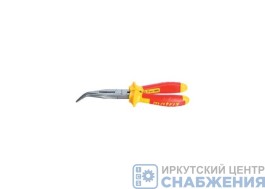 Длинногубцы 200мм изогнутые, 2-х компонентные ручки, MATRIX PROFESSIONAL 17474