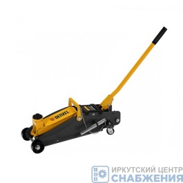 Домкрат гидравл.подкатной, 2.8т, с фиксатором, h подъема 135-385мм кейс DENZEL 51156