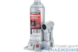 Домкрат гидравл.бутылочный, 3т, h подъема 181-345мм, MATRIX 50717