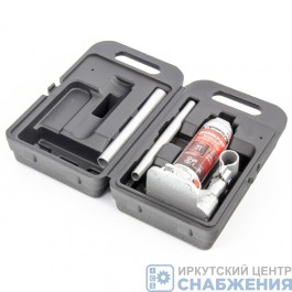 Домкрат гидравл.бутылочный, 2т, h подъема 181-345мм пластиковый кейс MATRIX 50750