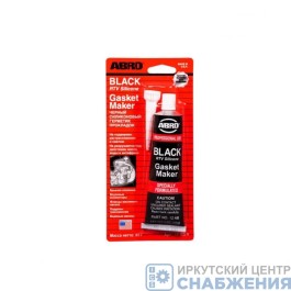 Герметик прокладка, 85гр ABRO MASTERS черный (уп.12) 12-АВ-CH