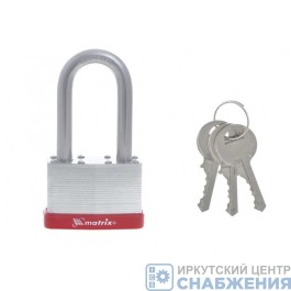 Замок навесной 65мм удлиненная дужка MATRIX  91811