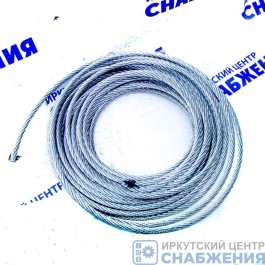 Трос сталь DIN 3055, оцинк, синтетическая сердцевина, d=6мм, L=120м 4-304110-06