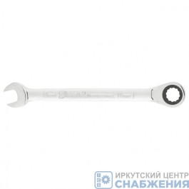 Ключ комбинированный трещоточный 14мм CrV зеркальный хром MATRIX 14807