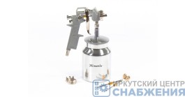 Краскораспылитель пневмат. с нижним бачком V=0.75 л + сопла диаметром 1.2, 1.5 и 1.8 мм, MATRIX 57317