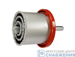 Набор коронок 33-53-67-73мм по керамической плитке, 6-грванный хвостовик MATRIX 72840