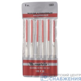 Набор надфилей 140х50х3 к-т 6 шт алмазные MATRIX 15831