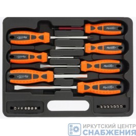 Набор отверток 21шт + биты, двухкомп. рукоятки SPARTA 13309