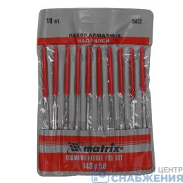 Набор надфилей 140х50х3 к-т 10 шт MATRIX 15832