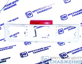 Рамка под номер, пластик, стоп-сигнал, белая АВ005-б